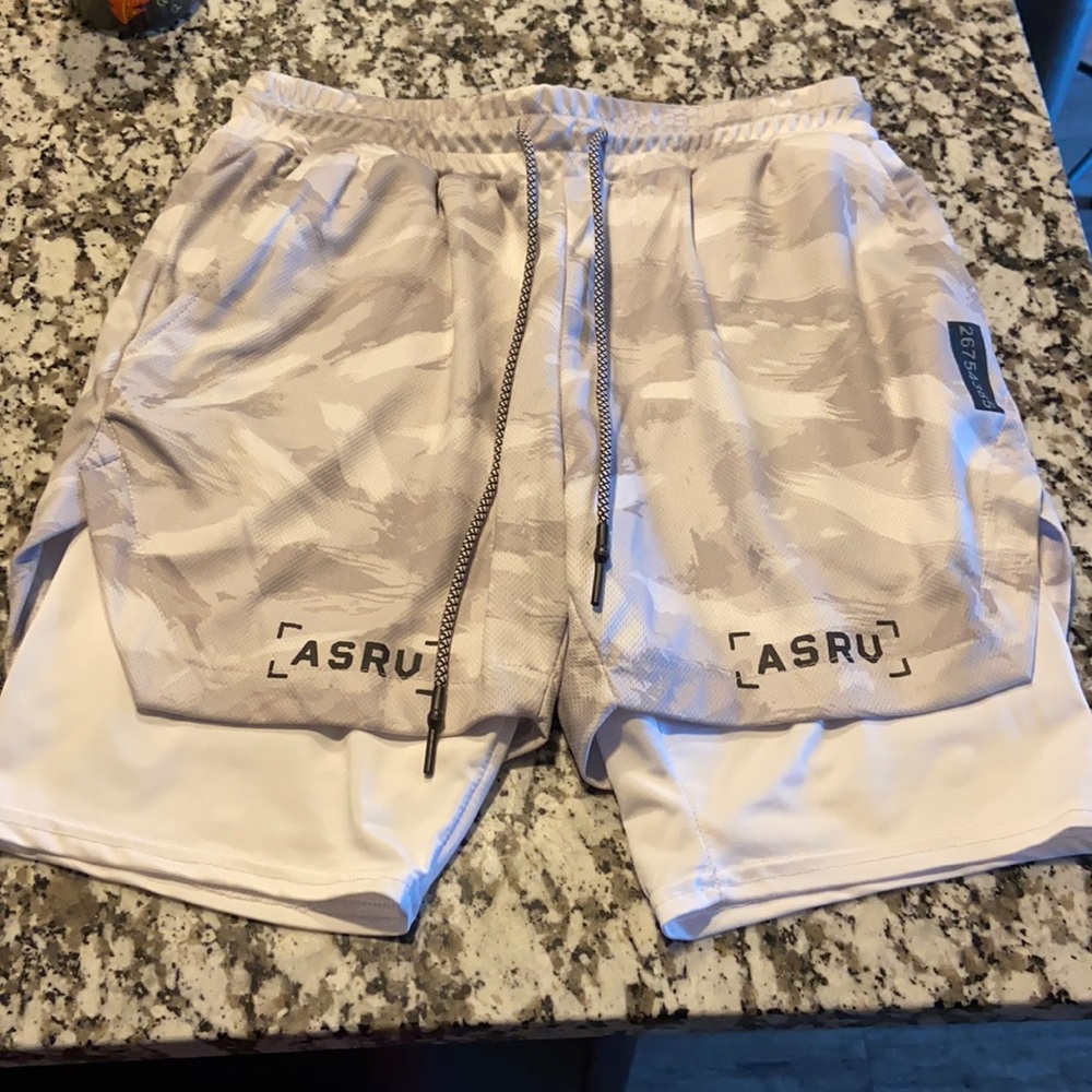 ASRV Silver Lite 5” liner short - White camo